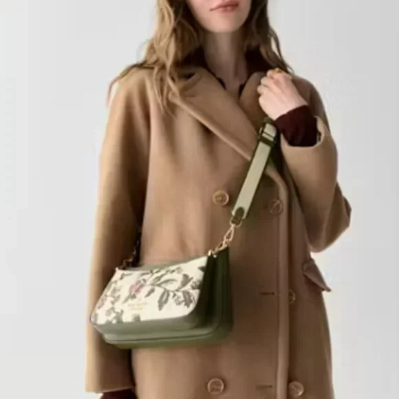 Kate Spade Duet Floral Small Crossbody NWT - Picture 3 of 5